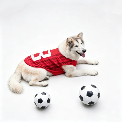 2026 Soccer Cat Dog Football Breathable Mesh Jersey Dog Jersey Thin Cool Summer Pet Clothes T Shirt Puppy Soft Quick Dry Vest