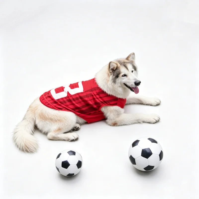 Pawzio™ 2026 Match Day Pet Jersey | Breathable Football Shirt for Dogs & Cats