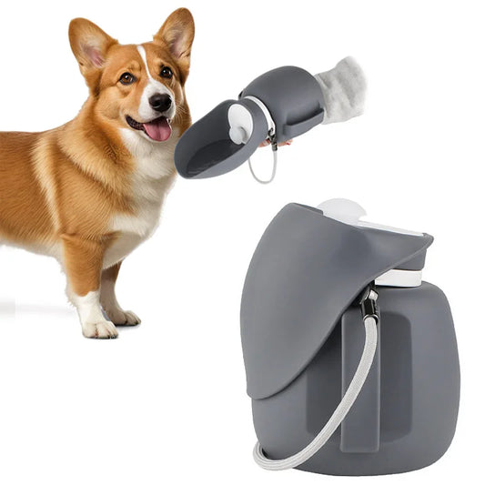 800ml Portable Dog Water Bottle – Leakproof Foldable Pet Travel Feeder | Pawzio