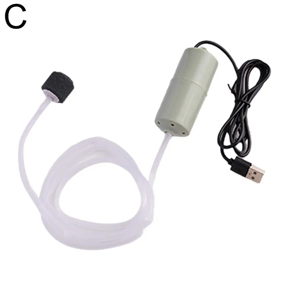 Silent Oxygenator Small Oxygen Pump Portable Mini USB Charging Fish Tank Oxygen Pump Fish Farming Aquarium Supplies