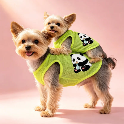 1pc Pet Breathable Mesh Vest Sleeveless Cat&Dog Summer Clothes Ultra-Light Cool Apparel for Bichon Teddy Chihuahua