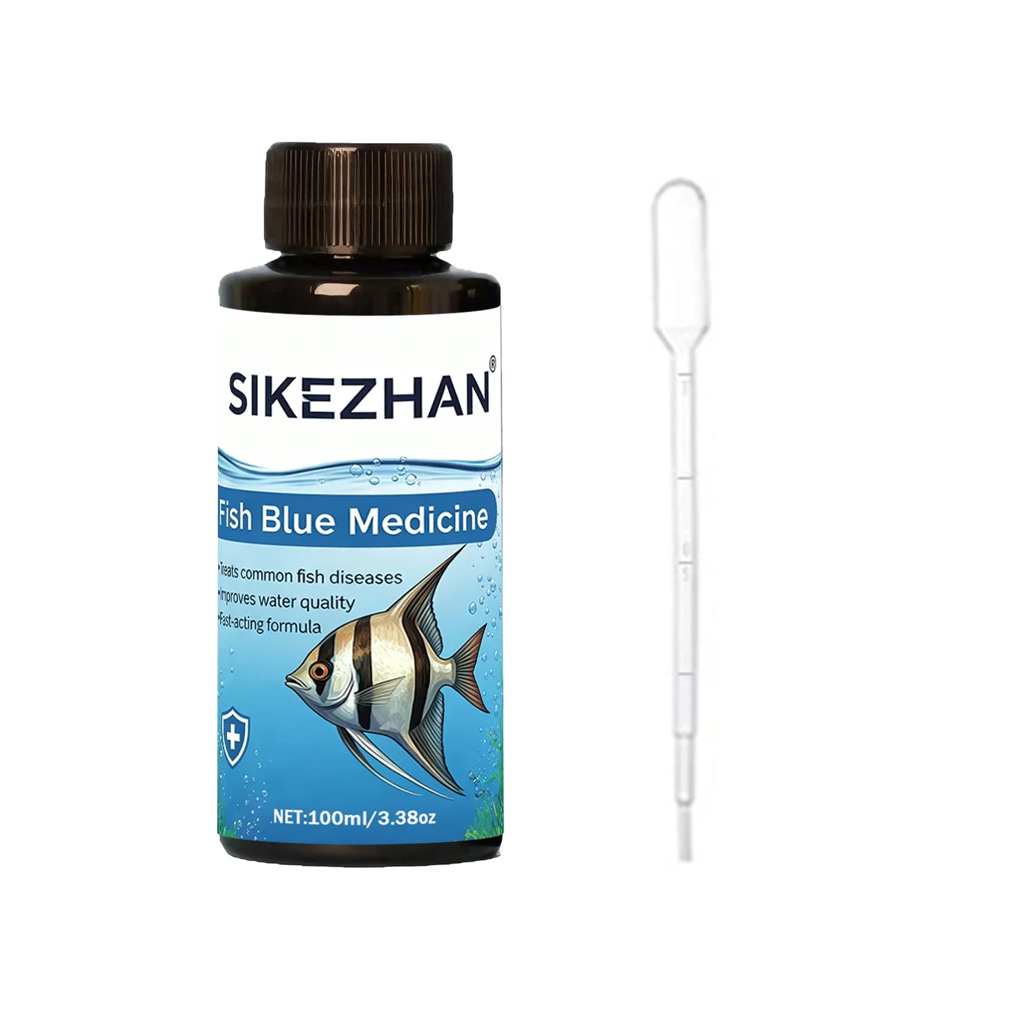 500ml Methylene Blue Solution Aquarium Fish Treatment Anti Ich White Spot Fungus Medicine Safe for Tropical Freshwater Fish Tank
