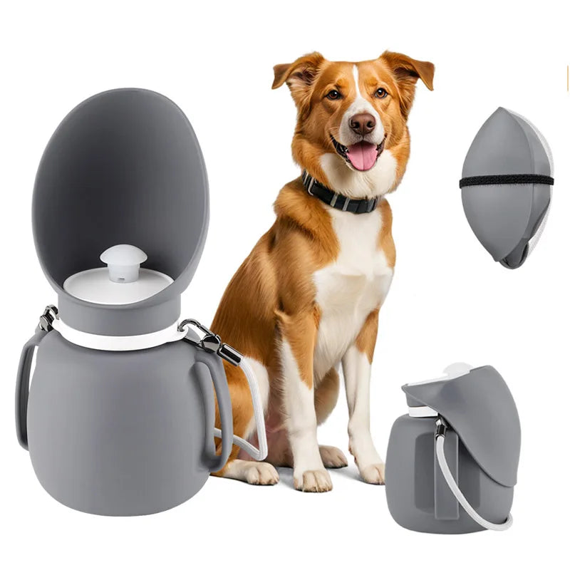 800ml Portable Dog Water Bottle – Leakproof Foldable Pet Travel Feeder | Pawzio