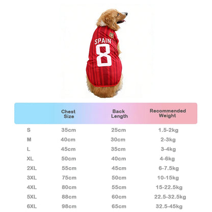 Pawzio™ 2026 Match Day Pet Jersey | Breathable Football Shirt for Dogs & Cats