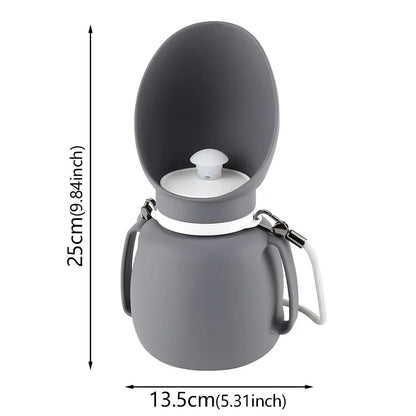 800ml Portable Dog Water Bottle – Leakproof Foldable Pet Travel Feeder | Pawzio