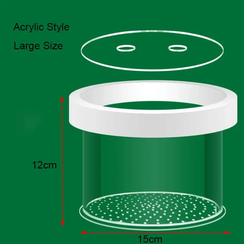 Acrylic Floating Fish Breeding Isolation Box Aquarium Breeder Feeder Fish Tank Hatching Incubator Aquarium Hatchery Accessory