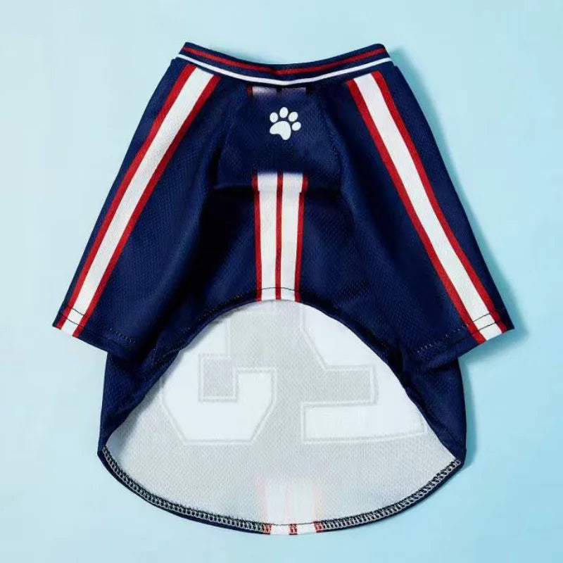 No.23 Mesh Breathable Dog Jersey Basketball Clothing Schnauzer Teddy Sport Puppy T-Shirts Summer Pet Cat Shirts for Small Dogs