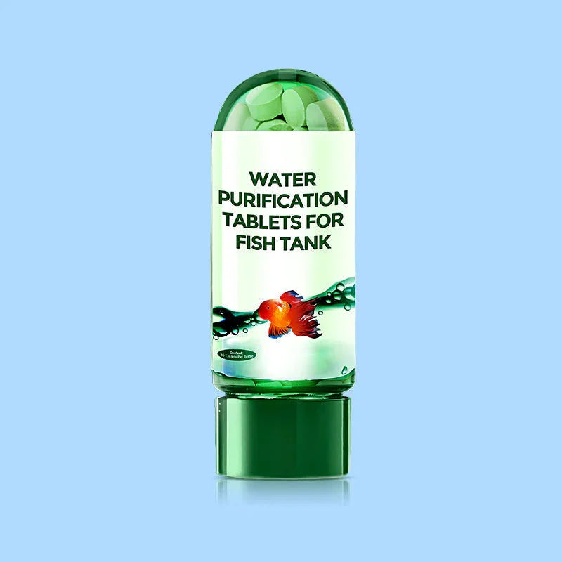 Water Purification Tablets Eco-Friendly Aquarium Water Purifier Fast-Acting Fish Tank Cleaning Solution Aquarium Water Clarifier