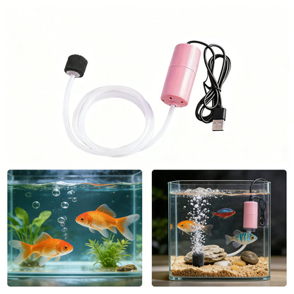 Silent Oxygenator Small Oxygen Pump Portable Mini USB Charging Fish Tank Oxygen Pump Fish Farming Aquarium Supplies