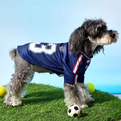 No.23 Mesh Breathable Dog Jersey Basketball Clothing Schnauzer Teddy Sport Puppy T-Shirts Summer Pet Cat Shirts for Small Dogs