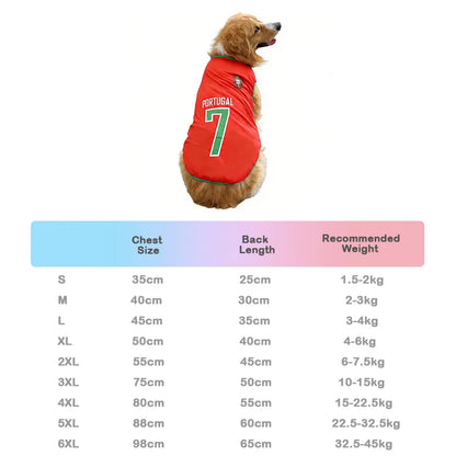 Pawzio™ 2026 Match Day Pet Jersey | Breathable Football Shirt for Dogs & Cats